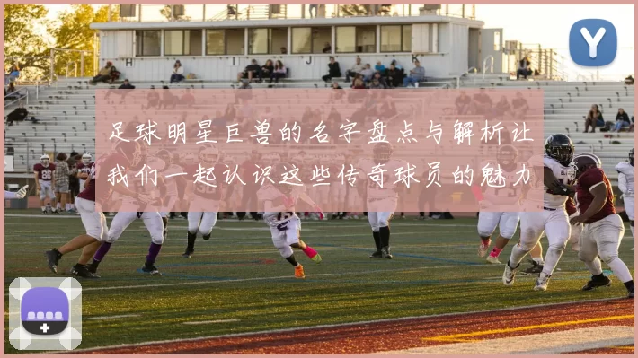 足球明星巨兽的名字盘点与解析让我们一起认识这些传奇球员的魅力与成就